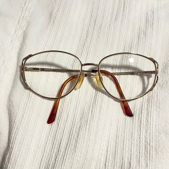 Aristar Vintage Eyeglasses Gold Metal Frame - Picture 2 of 13